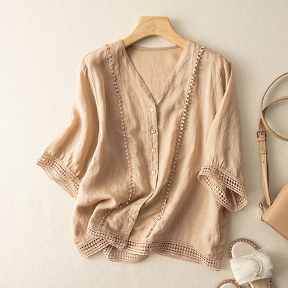 HARMA LINEN BLOUSE