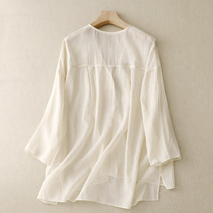 PETRA LINEN BLOUSE