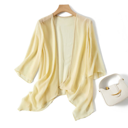 ALENA SILK CARDIGAN