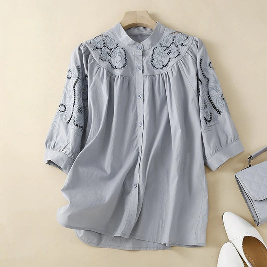 JESSICA LINEN BLOUSE