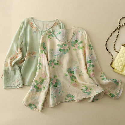 KATY LINEN BLOUSE