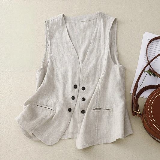 ÉLOISE LINEN VEST