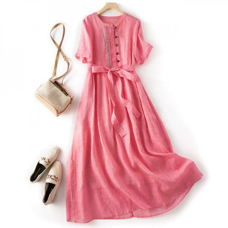 ANDREA LINEN DRESS