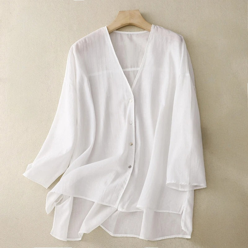 PETRA LINEN BLOUSE