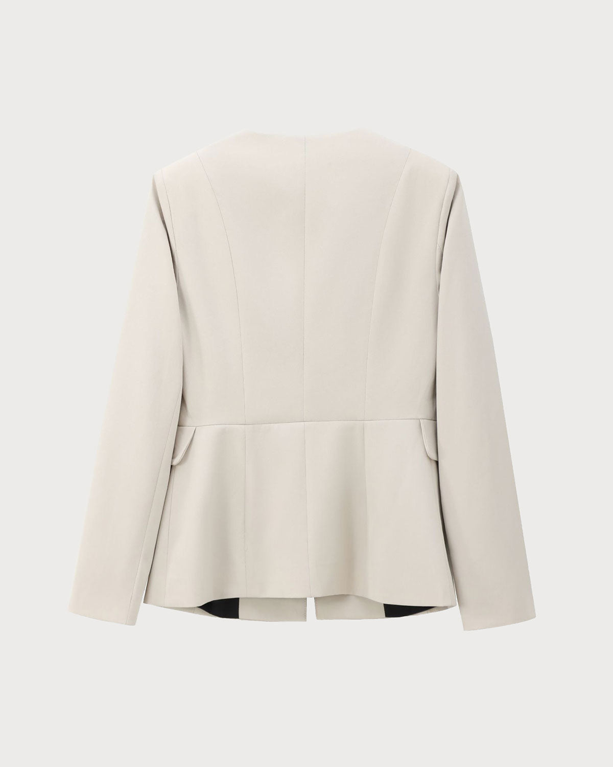Apricot Button Pocket Blazer