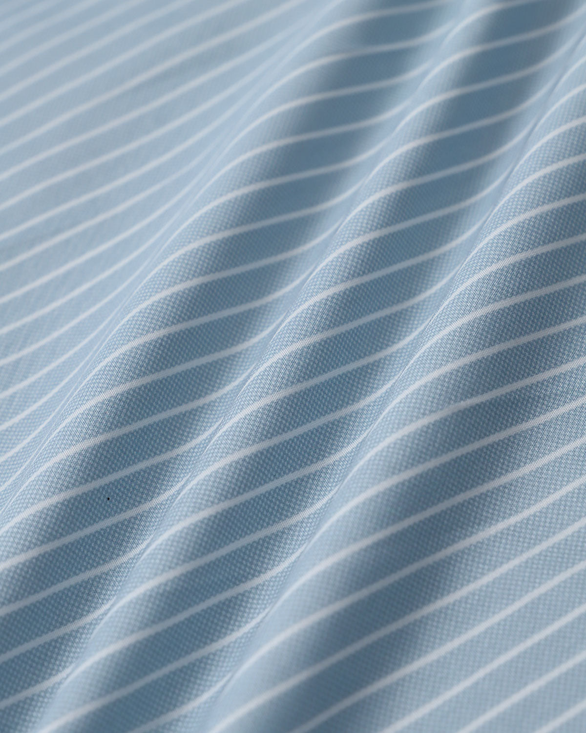 Blue Striped Cap Sleeve Midi Dress