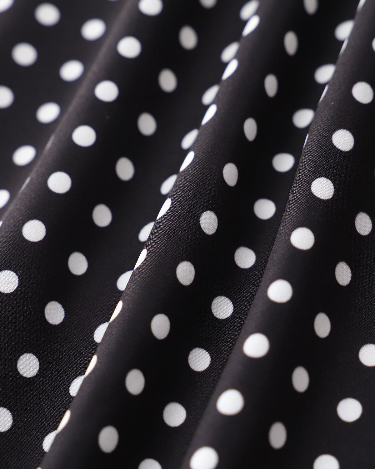 Black Polka Dot V-Neck Mini Dress
